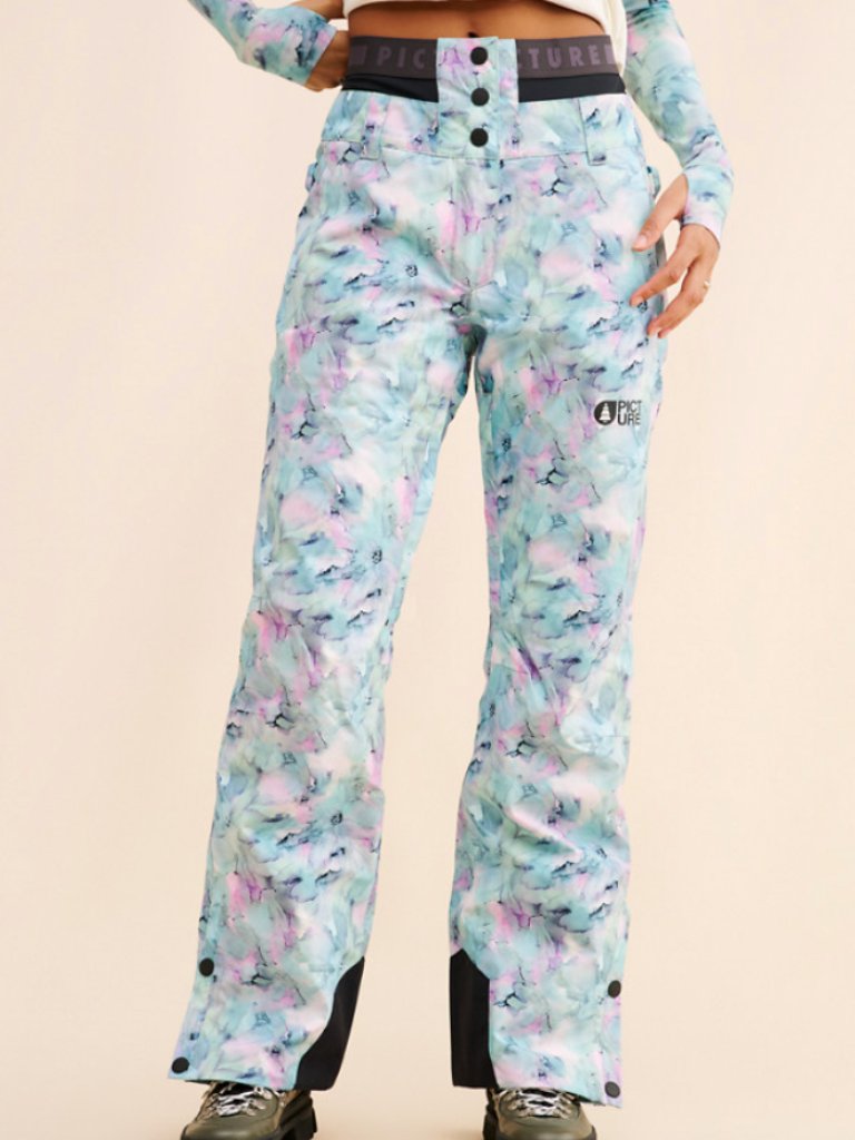 Picture S Ski / Snow Pants Adorable Blue Flower Print - Never Worn